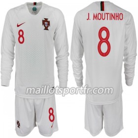 Maillot de Foot Portugal J. MOUTINHO 8 Enfant Extérieur Coupe du monde 2018 ML